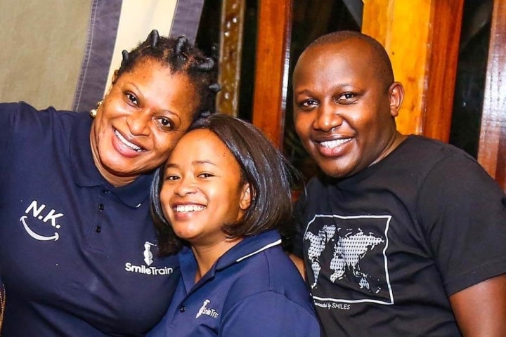 three members of the Smile Train Africa staff