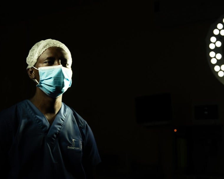 Dr. Amos Zacharia Muzuka in KidsOR surgery room